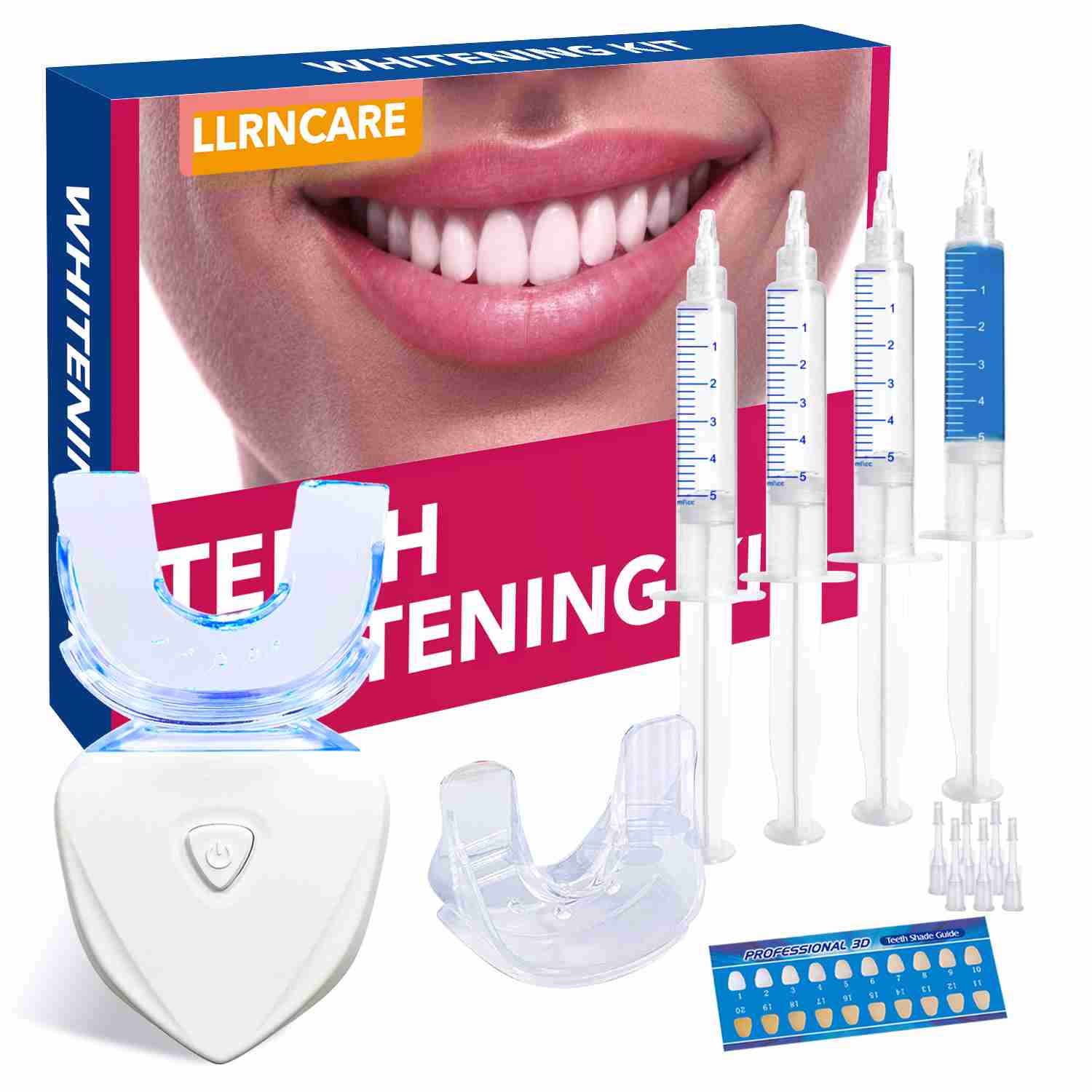Professional LED Accelerator Whitening System with Multi-Formula Gel Options