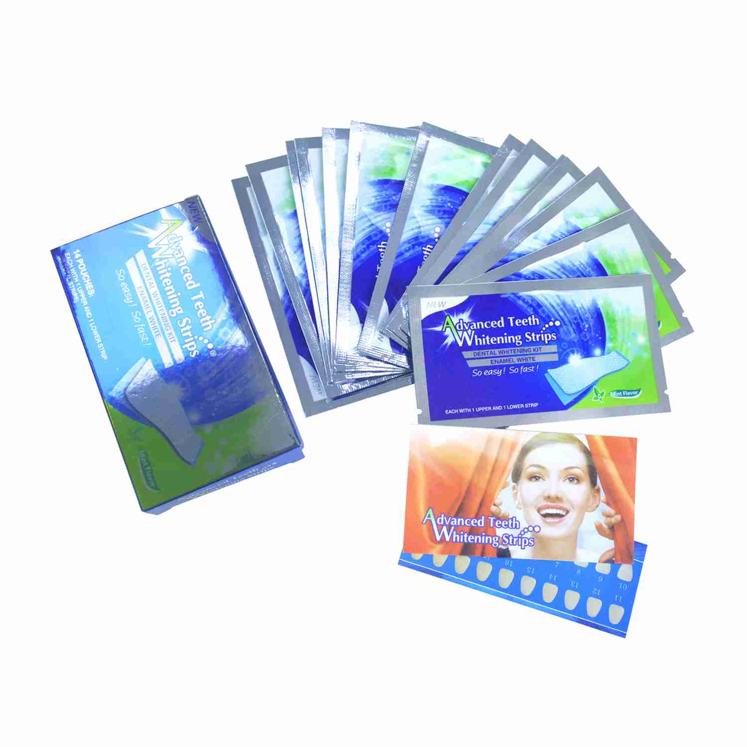Professional-Grade Whitening Strips — Multi-Formulation Private Label