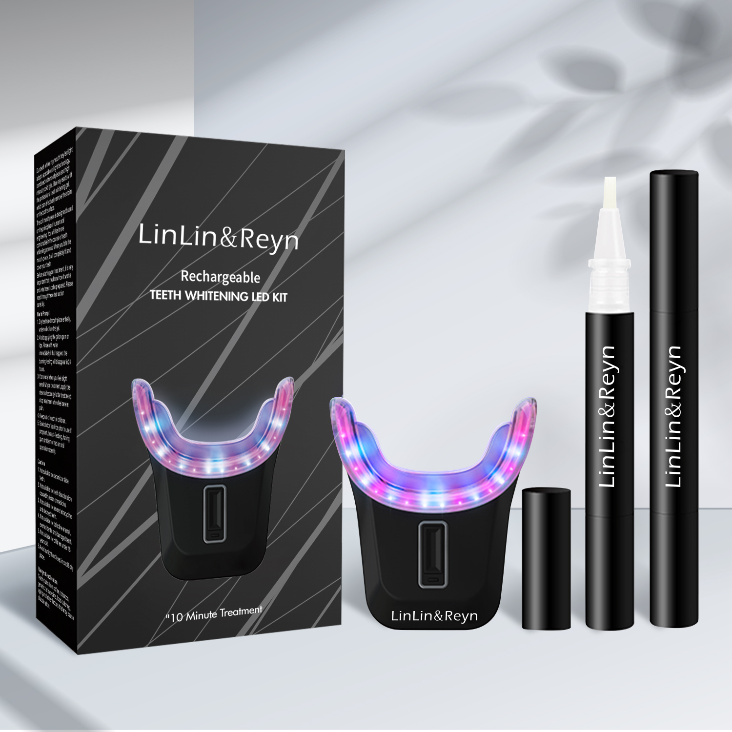 Wireless LED Whitening System with Magnetic Charging