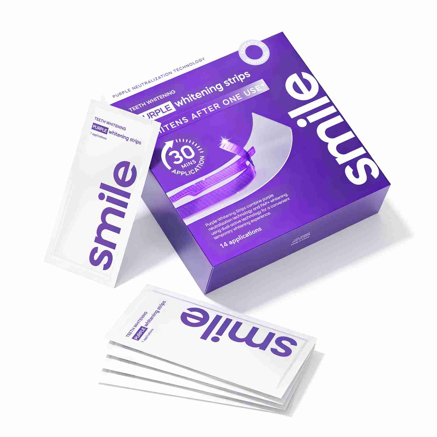 PAP Purple Corrector Whitening Strips – 14-Day Treatment