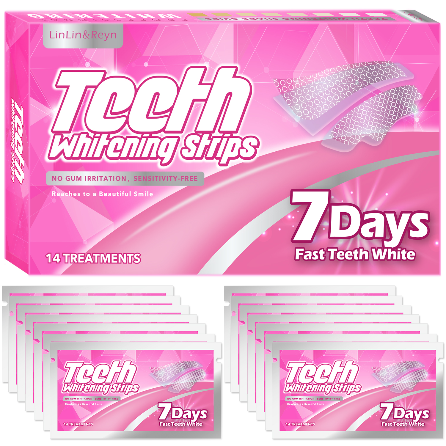 PAP+ Enamel-Safe Whitening Strips – 14-Day Professional Treatment