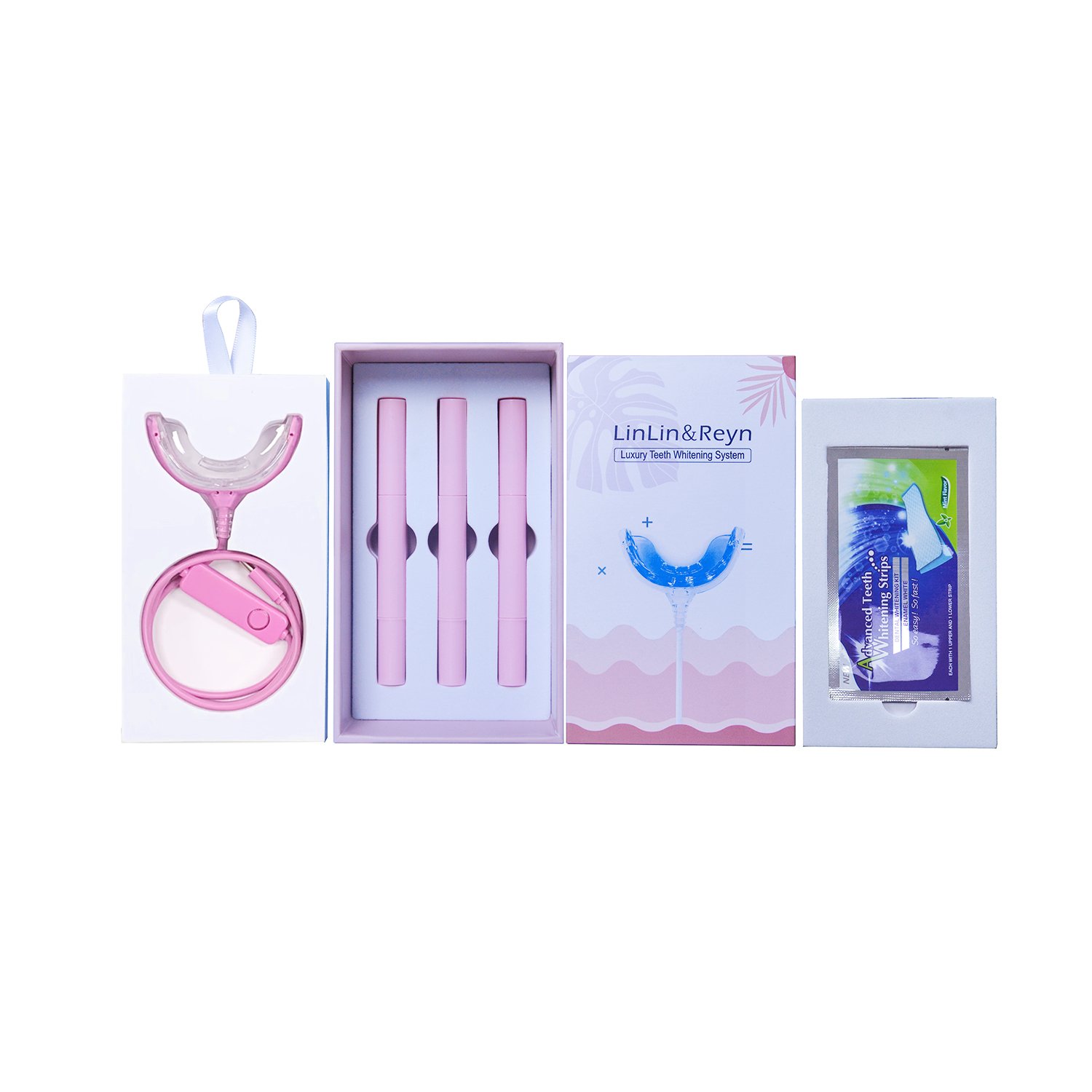 Complete LED Accelerator Whitening System with Six Pens and Strips