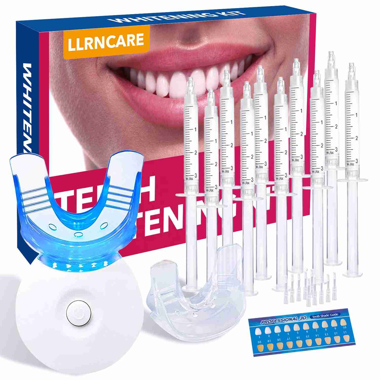 Professional LED-Accelerated Whitening System with Multi-Formula Gel Options