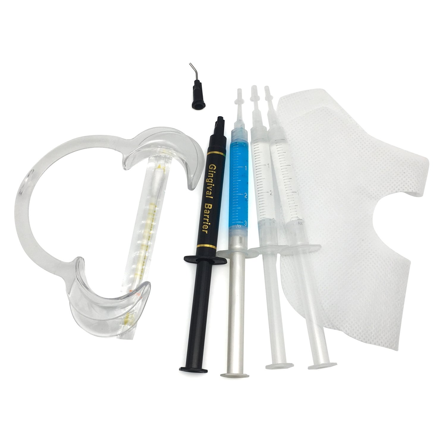 Professional In-Clinic Whitening System with Gingival Barrier and Desensitizer