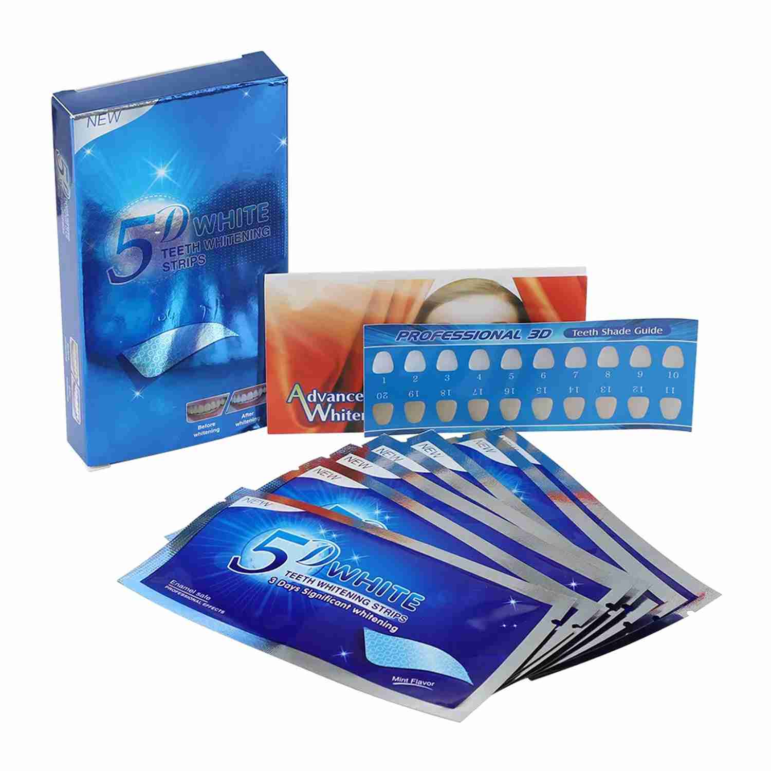 PAP & Peroxide Flex Formula Whitening Strips – 14-Day Treatment
