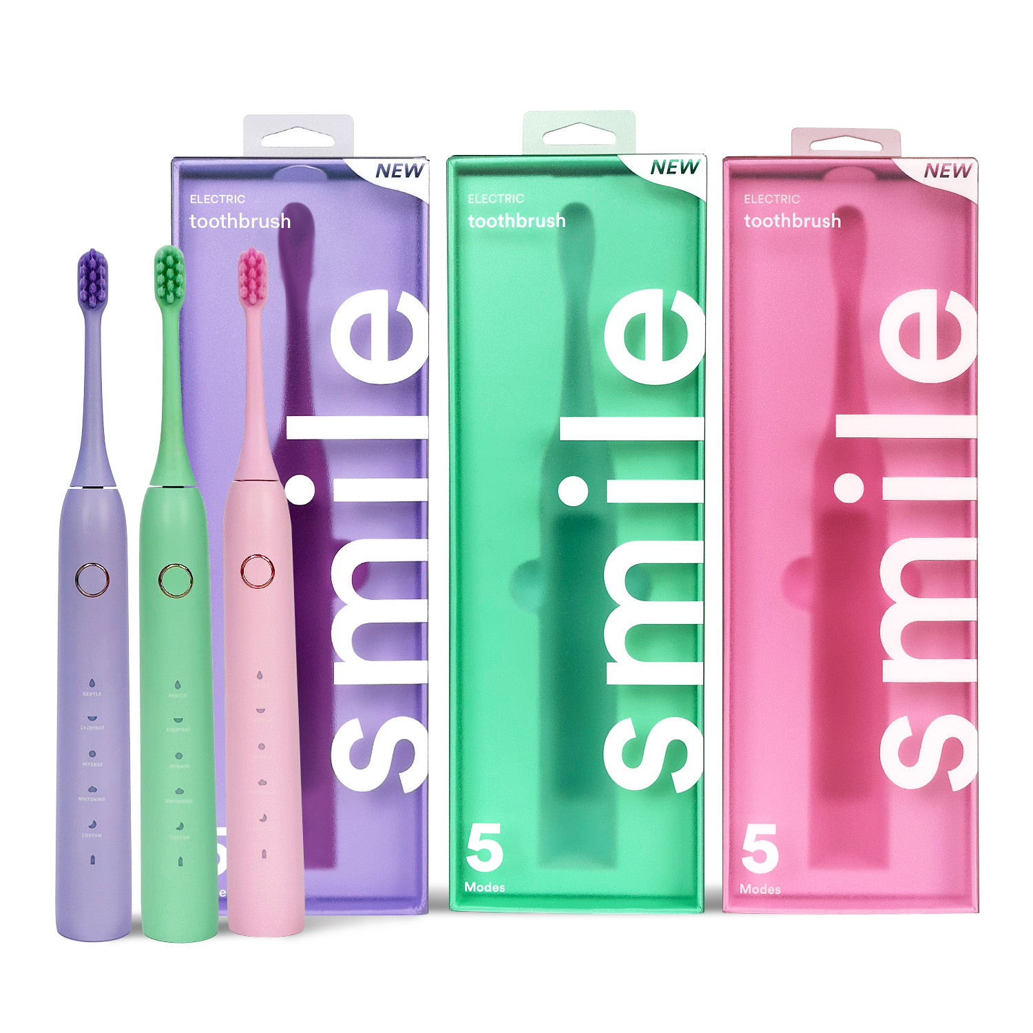 Five-Mode Sonic Travel Toothbrush with Type-C Charging