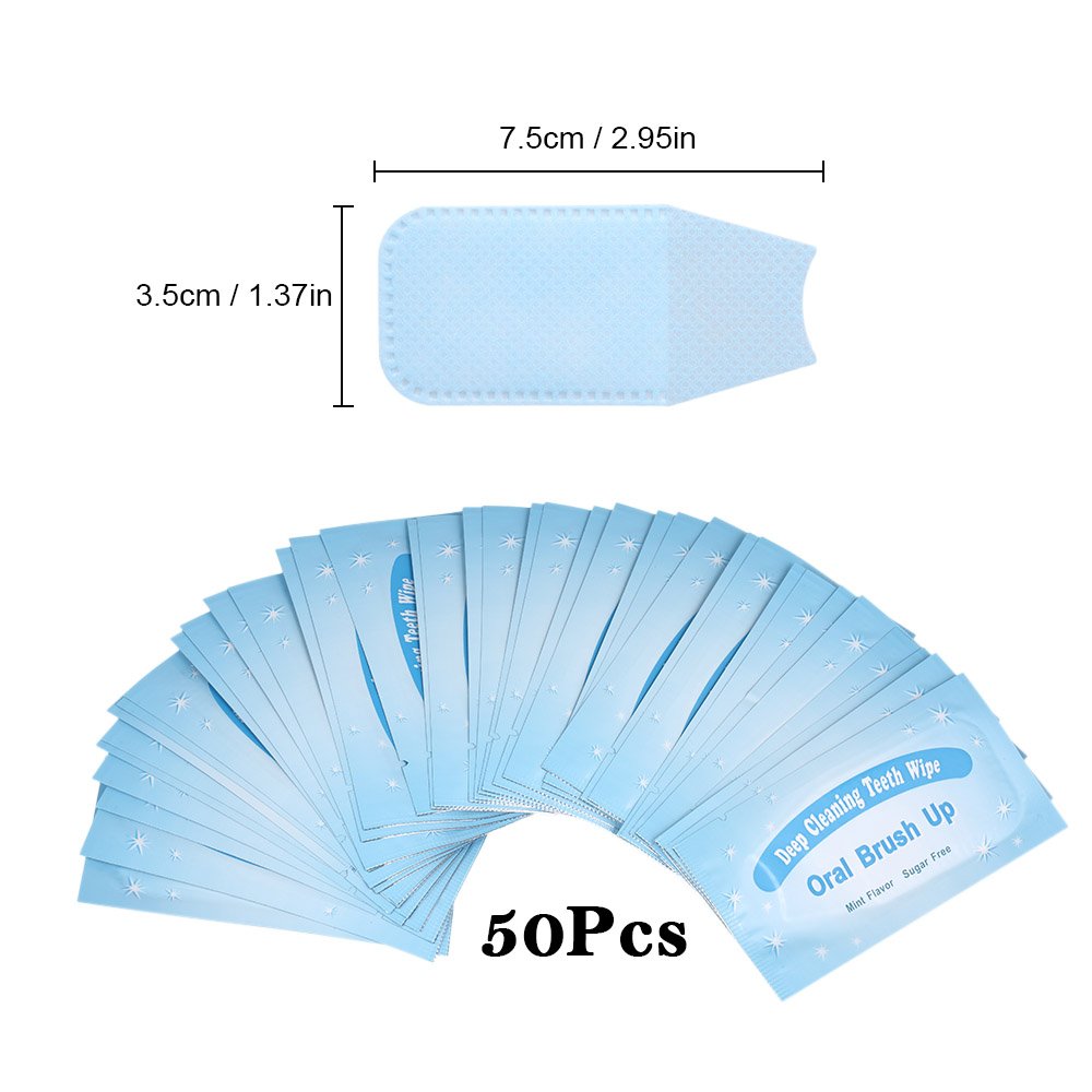 Mint-Infused Single-Use Finger Wipes for On-the-Go Whitening