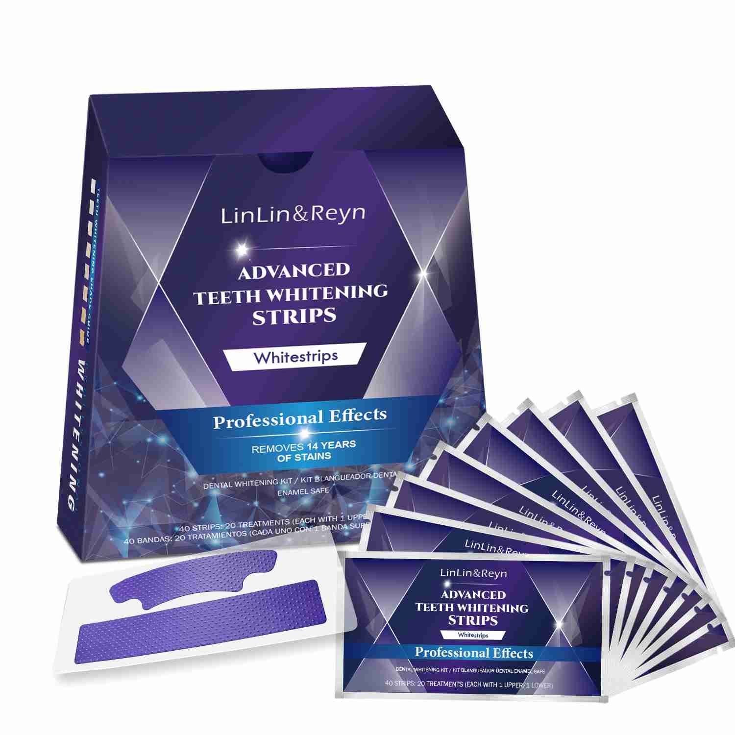 PAP-Formula Purple Correcting Whitening Strips – 14-Day Vegan Treatment