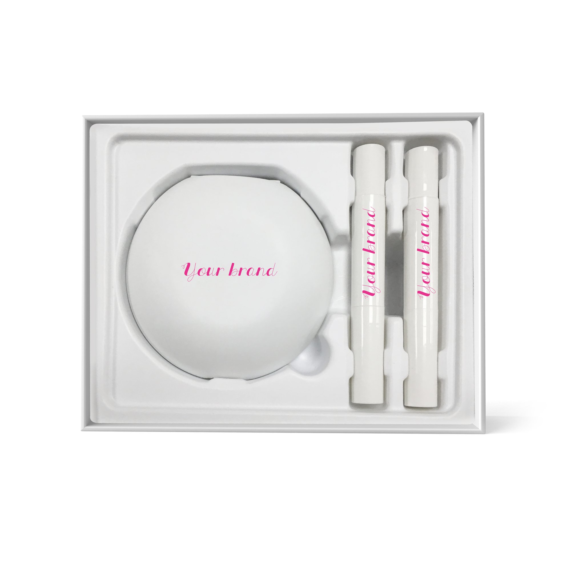 Smartphone-Powered LED Whitening System with Dual Gel Pens