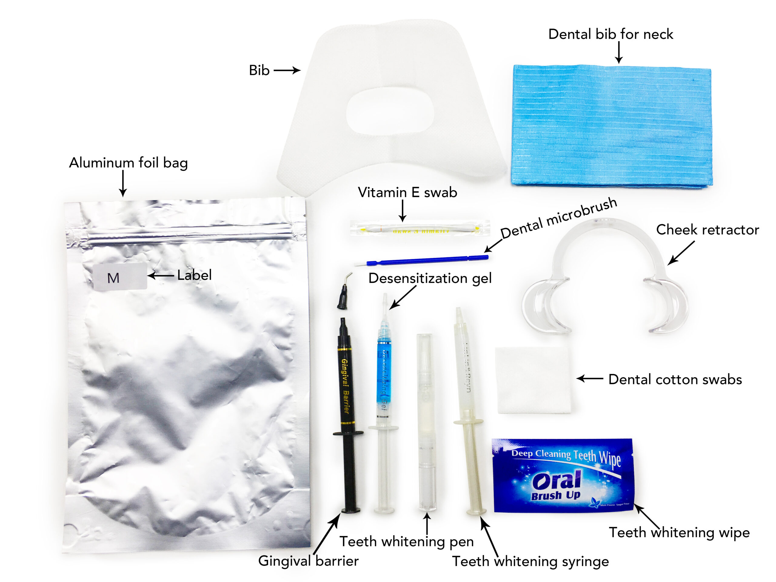 Professional In-Clinic Whitening Treatment Kit with Gingival Protection