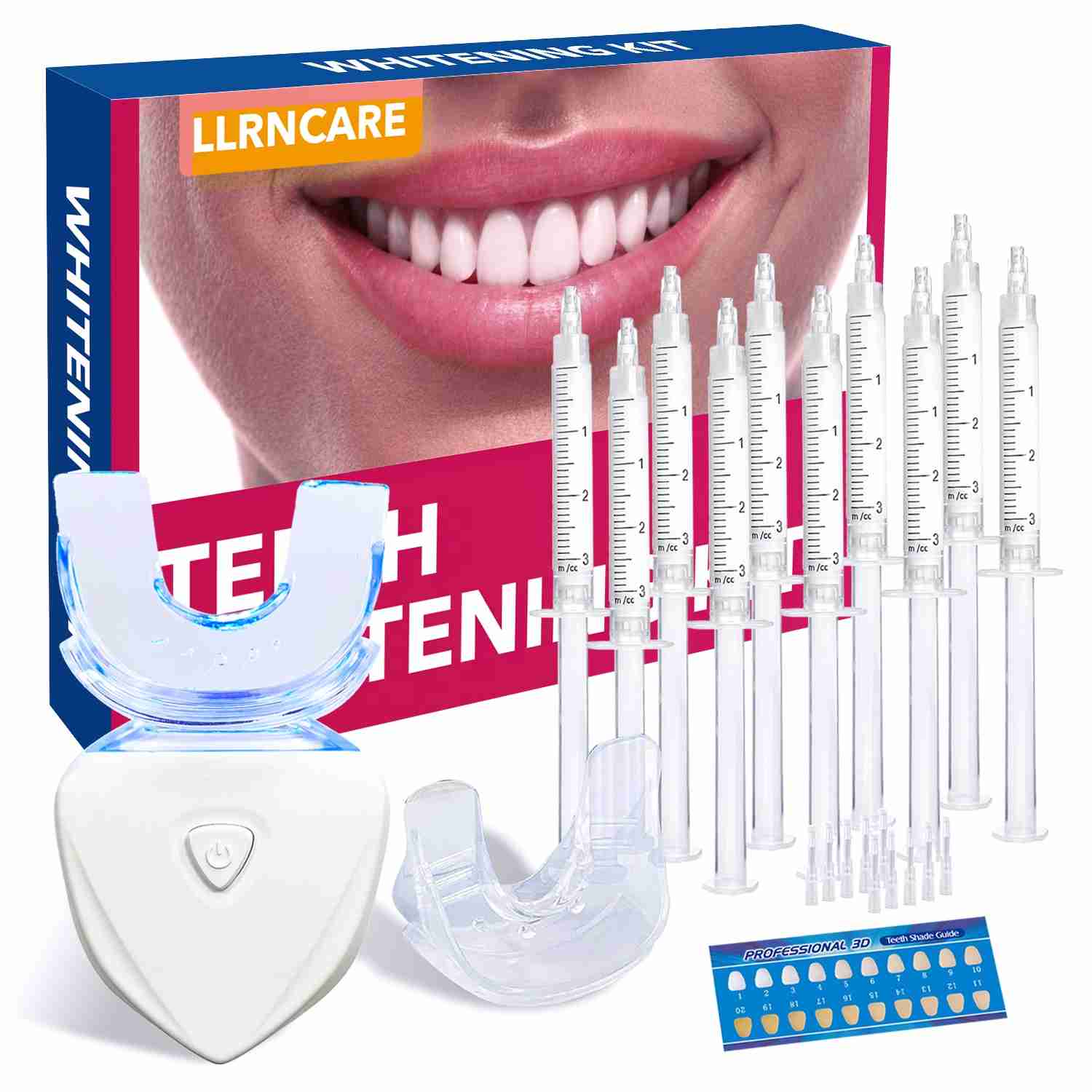 Professional LED Accelerator Whitening System with 10 Gel Syringes