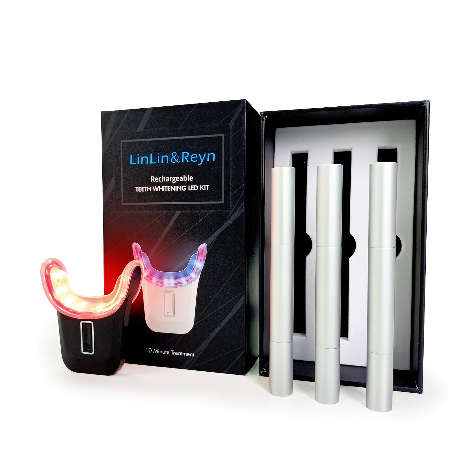 Rechargeable LED Whitening System with Triple Gel Pens