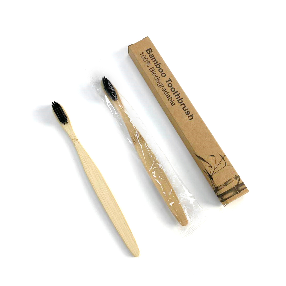 Biodegradable Bamboo Charcoal Bristle Toothbrush